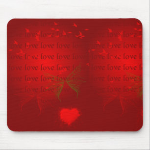 Mousepad Corações Vermelhos namorados