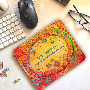 Mousepad Corações Whimsical Personalizados Geram Mentes Efi