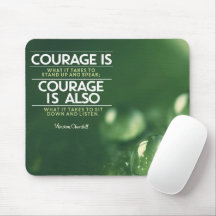 "Coragem" Winston Churchill Cotação Inspiracional