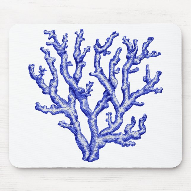 Mousepad Coral marinho azul (Frente)