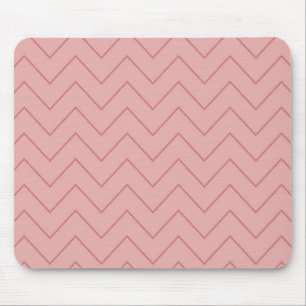 Mousepad Coral Pink Chevron