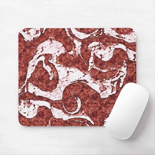 Mousepad Coral rochoso e manchas brancas (Com mouse)