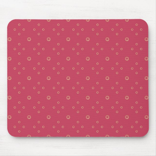 Mousepad Coral | Zínia Dourada Sol (Frente)