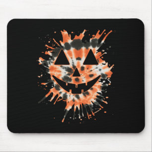 Mousepad Corante Laranja Tie Jack O Rosto Lanterno - Hallow
