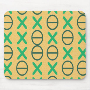 Mousepad Cordas do verde geométrico dos símbolos
