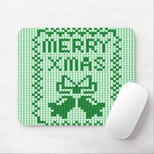 Mousepad Cordéis feios de camisolas e Feliz Natal w