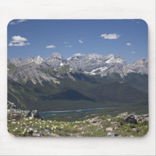 Mousepad Cordilheira e lago sobre de uma montanha