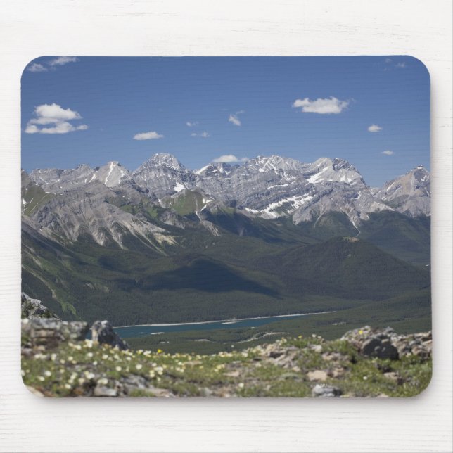 Mousepad Cordilheira e lago sobre de uma montanha (Frente)