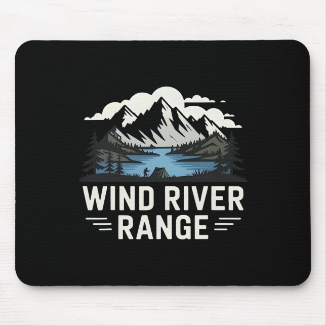 Mousepad Cordilheira Wind Rivers Caminhada Acampamento Esca (Frente)