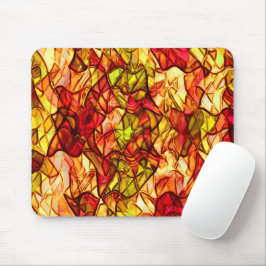 Mousepad Cordões cruzados escondidos sob um tecido vermelho