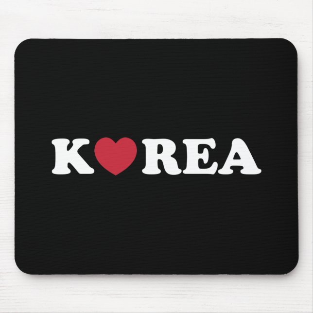 Mousepad Coreia Ama Pad de Mouse Cardíaco (Frente)