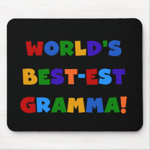 Mousepad Cores brilhantes do Melhor-est Gramma do mundo