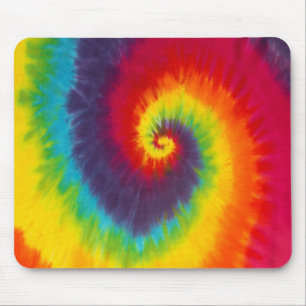 Mousepad Cores Coloridas Tie Dye Groovy Laço Redemoinho Arc