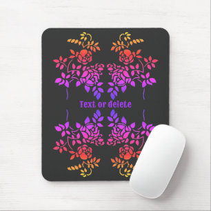 Mousepad Cores de Abstrato de ventilador de Rosa tencioso p