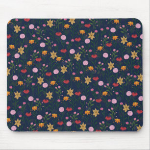 Mousepad Cores de flor selvagem Design