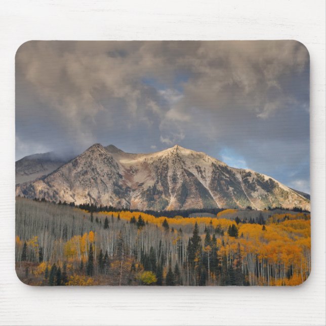 Mousepad Cores de Outono de Aspens, Keebler Pass (Frente)