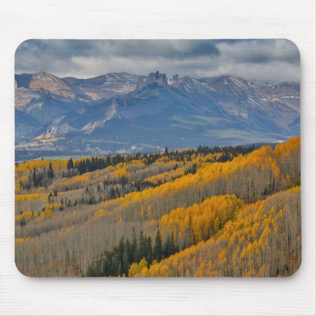 Mousepad Cores de outono em Aspen Groves (Frente)