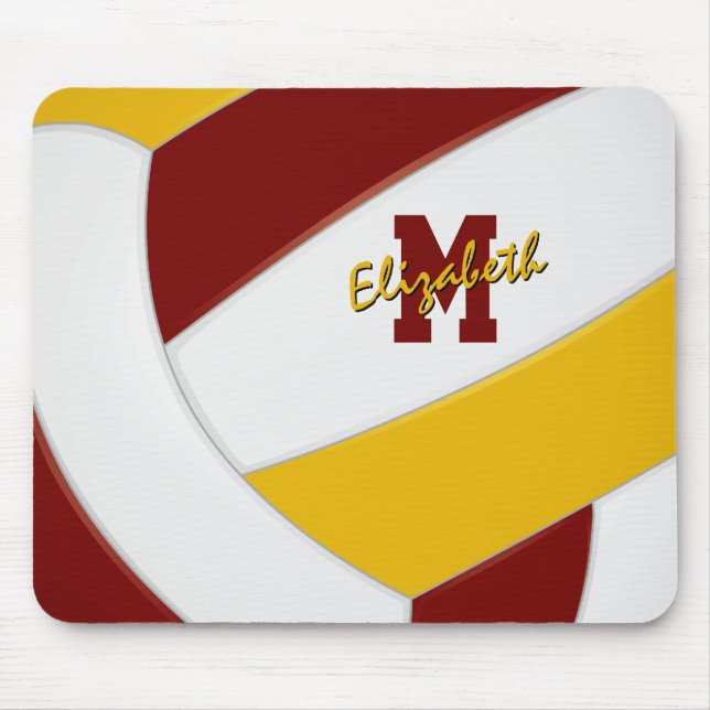 Mousepad cores de time esportivo marrom e dourado  (Frente)