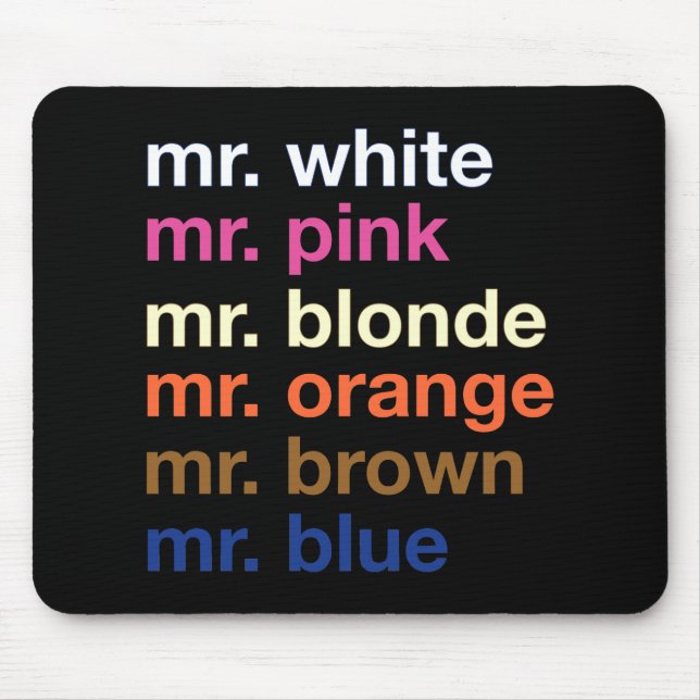 Mousepad Cores do gângster (Frente)