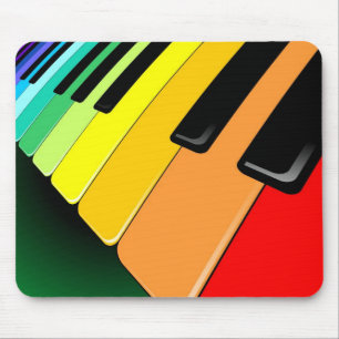 Mousepad Cores do partido da música do teclado
