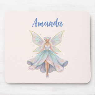 Mousepad Cores Pastéis de Anjo Mágico Fada