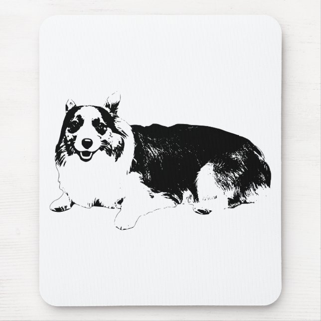 Mousepad Corgi Calmo Para Foco (Frente)