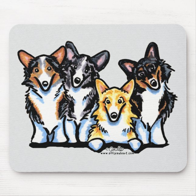 Mousepad Corgi Clan (Frente)