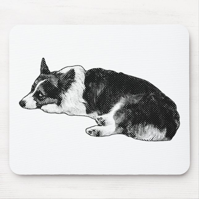 Mousepad Corgi com Olhar Forte (Frente)
