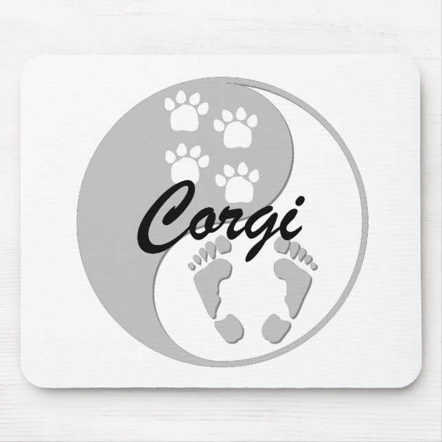 Mousepad corgi de yang do yin (Frente)