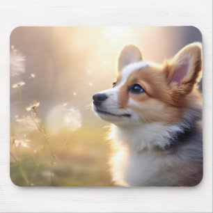 Mousepad Corgi Pet Animal Tranquil Pacífico