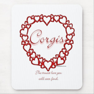 Mousepad Corgi True Love