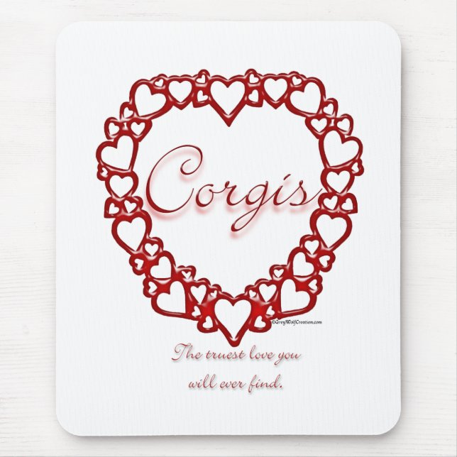 Mousepad Corgi True Love (Frente)