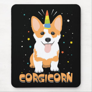 Mousepad Corgi Unicorn - Corgicorn - Cartoon de Cachorro Ga