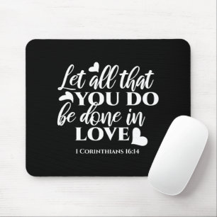 Mousepad Corintianos Pretos e Brancos 16:14 Bíblia Versa Ar