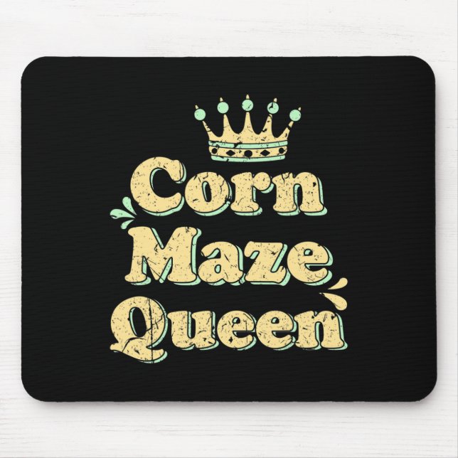 Mousepad Corn Maze Queen Fall Outono Outubro Acti (Frente)
