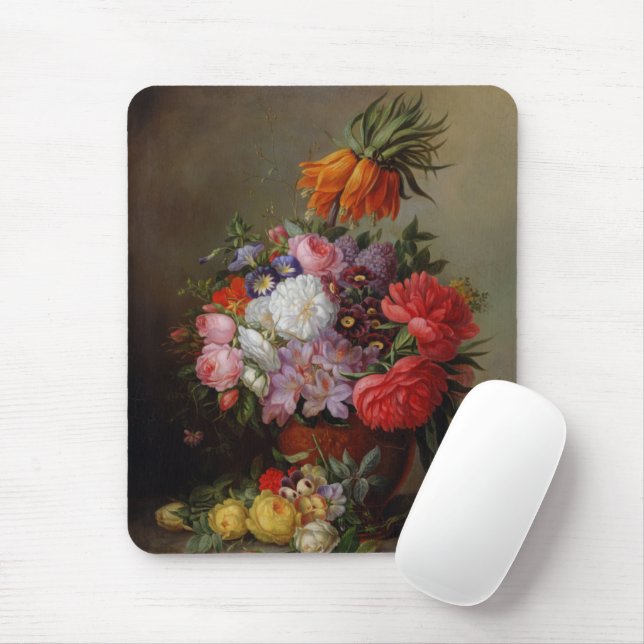 Mousepad Cornelis Johannes van Hulsteijn Vase com Flores (Com mouse)