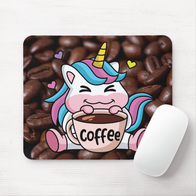 Mousepad Corno de cozinha com café (Com mouse)