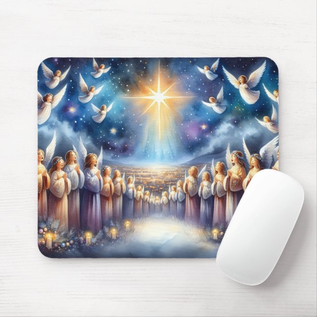 Mousepad Coro Celestial Sob Estrela de Belém (Com mouse)