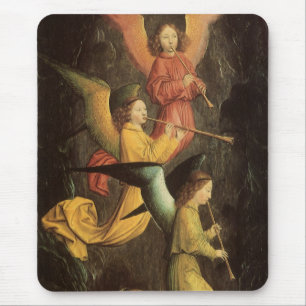 Mousepad Coro de Anjos por Simon Marmion, Arte Renascentist