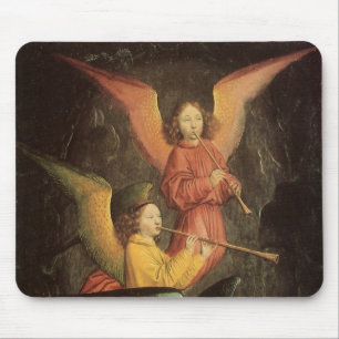 Mousepad Coro de Anjos por Simon Marmion, Arte Renascentist