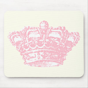 Mousepad Coroa cor-de-rosa