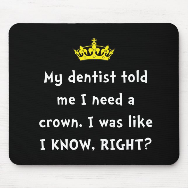 Mousepad Coroa do dentista (Frente)