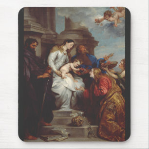 Mousepad Coroação de Santa Rosália por Anthony van Dyck