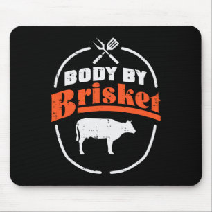 Mousepad Corpo De Brisket Funny Churrasco Byrbecue Meat Gri