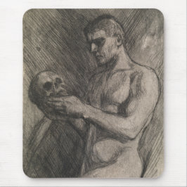 Mousepad Corpo de um Homem Segurando o Crânio (por Albert E