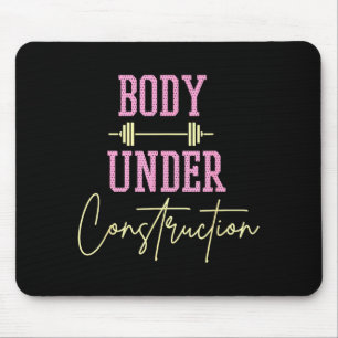Mousepad Corpo em Construção Motivação Divertida de Treino
