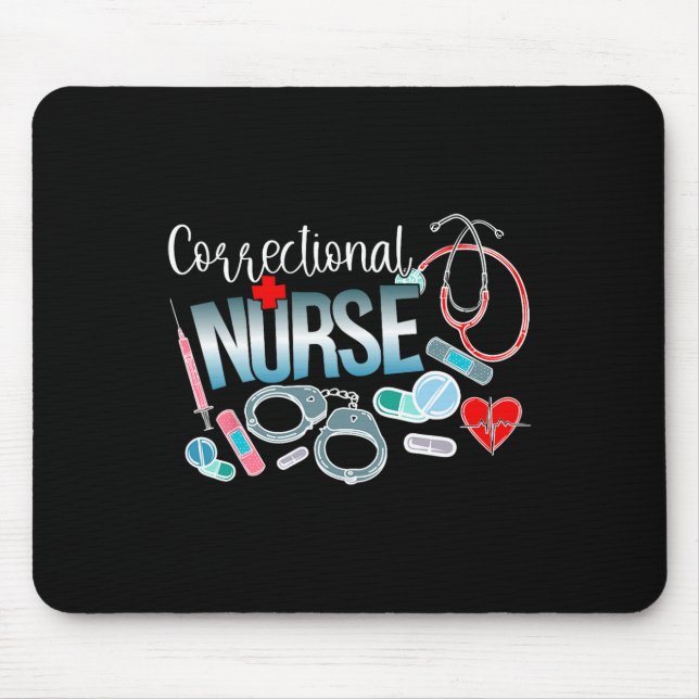 Mousepad Correção de Enfermeiro Correcional (Frente)