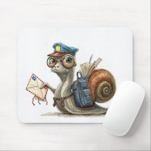 Mousepad Correio Único Trabalhador Enviando Correio