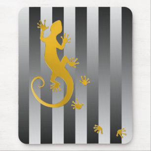 Mousepad Correndo o ouro Gecko CINZAS