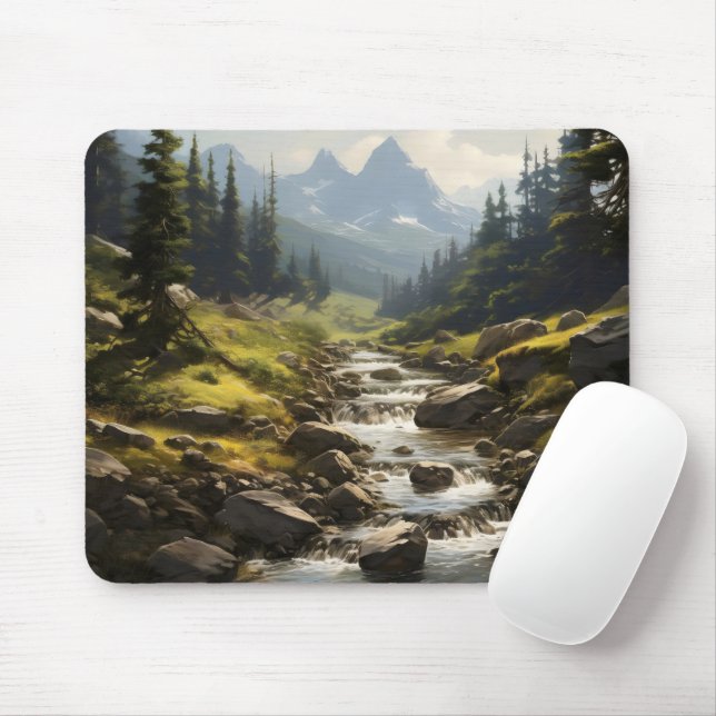 Mousepad Corrente nas montanhas (Com mouse)